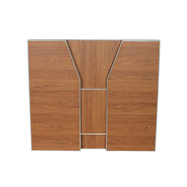 Maple Woodgrain |#| 4' Maple Laminate Foldable Portable Event Bar - Catering/Bartender Bar