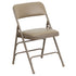 HERCULES Series Curved Triple Braced & Double Hinged Upholstered Metal Folding Chair
