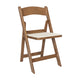 Chestnut |#| Indoor/Outdoor Lightweight Wood Look Resin Folding Event Chair in Chestnut