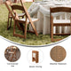 Chestnut |#| Indoor/Outdoor Lightweight Wood Look Resin Folding Event Chair in Chestnut