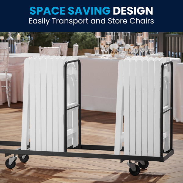 White |#| Folding Chair - White Resin - 800LB Weight Capacity - Vinyl Seat