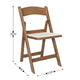 Chestnut |#| Indoor/Outdoor Lightweight Wood Look Resin Folding Event Chair in Chestnut