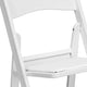 White |#| Folding Chair - White Resin - 800LB Weight Capacity - Vinyl Seat