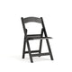 Black |#| Folding Chair - Black Resin - 800LB Weight Capacity - Vinyl Seat