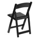 Black |#| Folding Chair - Black Resin - 800LB Weight Capacity - Vinyl Seat