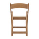 Chestnut |#| Indoor/Outdoor Lightweight Wood Look Resin Folding Event Chair in Chestnut