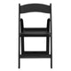 Black |#| Folding Chair - Black Resin - 800LB Weight Capacity - Vinyl Seat