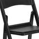 Black |#| Folding Chair - Black Resin - 800LB Weight Capacity - Vinyl Seat