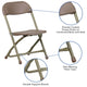 Brown |#| Kids Brown Plastic Folding Chair with Textured Seat - Preschool Seating