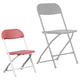 Burgundy |#| Kids Burgundy Plastic Folding Chair with Textured Seat - Preschool Seating