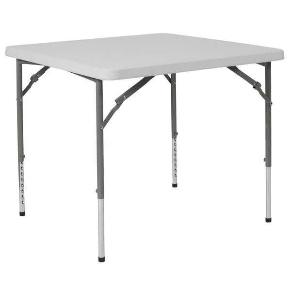 34SQ Plastic Fold Table RB-3434ADJ- – Folding Chairs 4 Less