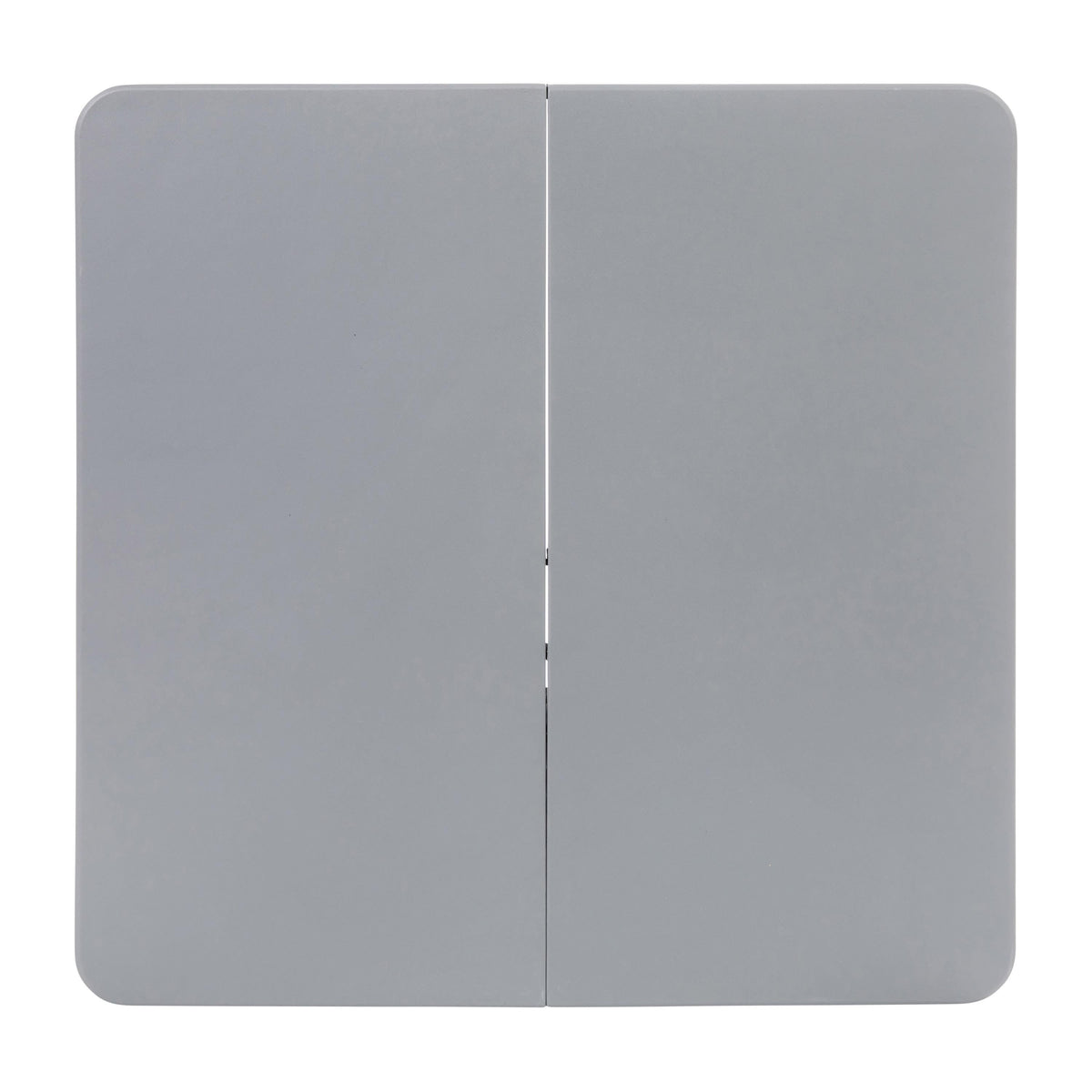 Gray |#| 2.83-Foot Square Bi-Fold Gray Plastic Folding Table with Carrying Handle