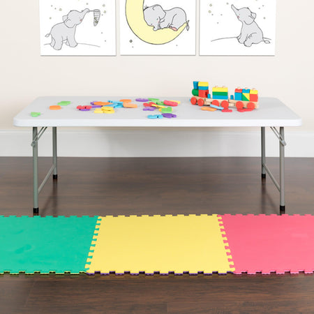 4.93-Foot Kid's Plastic Folding Table