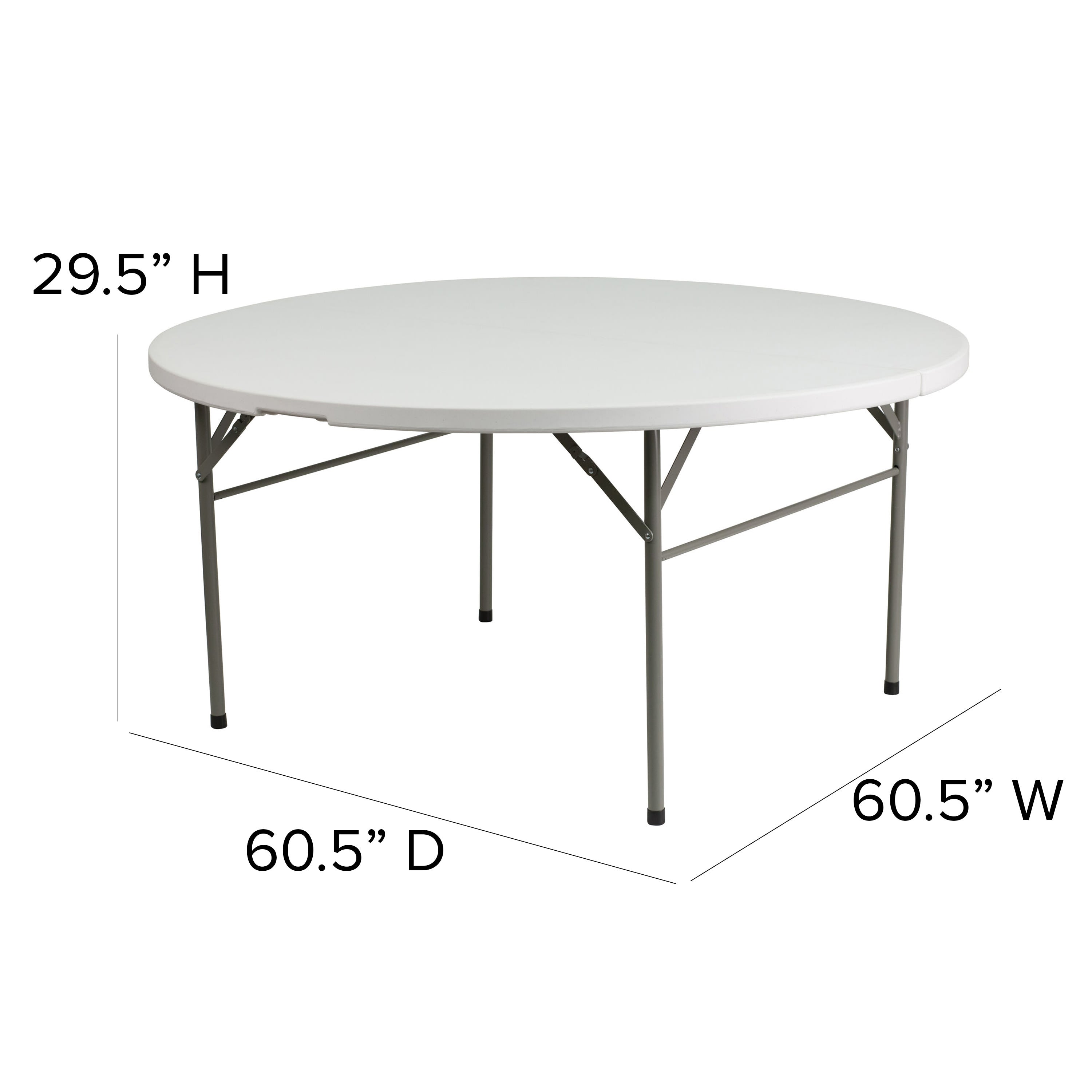 60RND Plastic Bi-Fold Table DAD-154Z- – Folding Chairs 4 Less