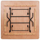 5-Foot Square Wood Folding Banquet Table - Event & Catering Table