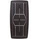 5.62-Foot Brown Rattan Indoor-Outdoor Plastic Folding Table-Umbrella Hole