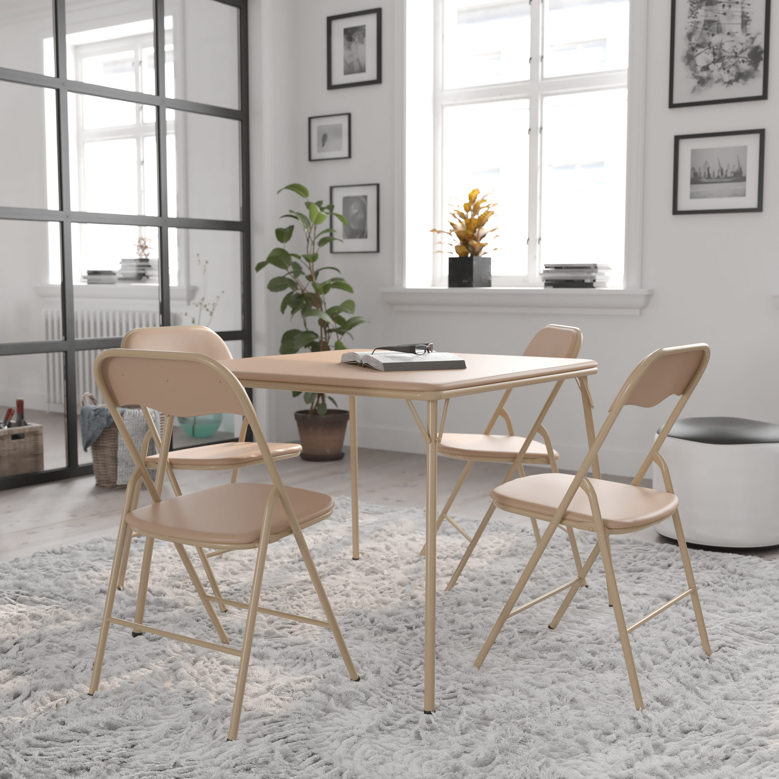 Folding card table chairs best sale