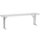 8-Foot Rectangle Granite White Plastic Folding Training / Seminar Table