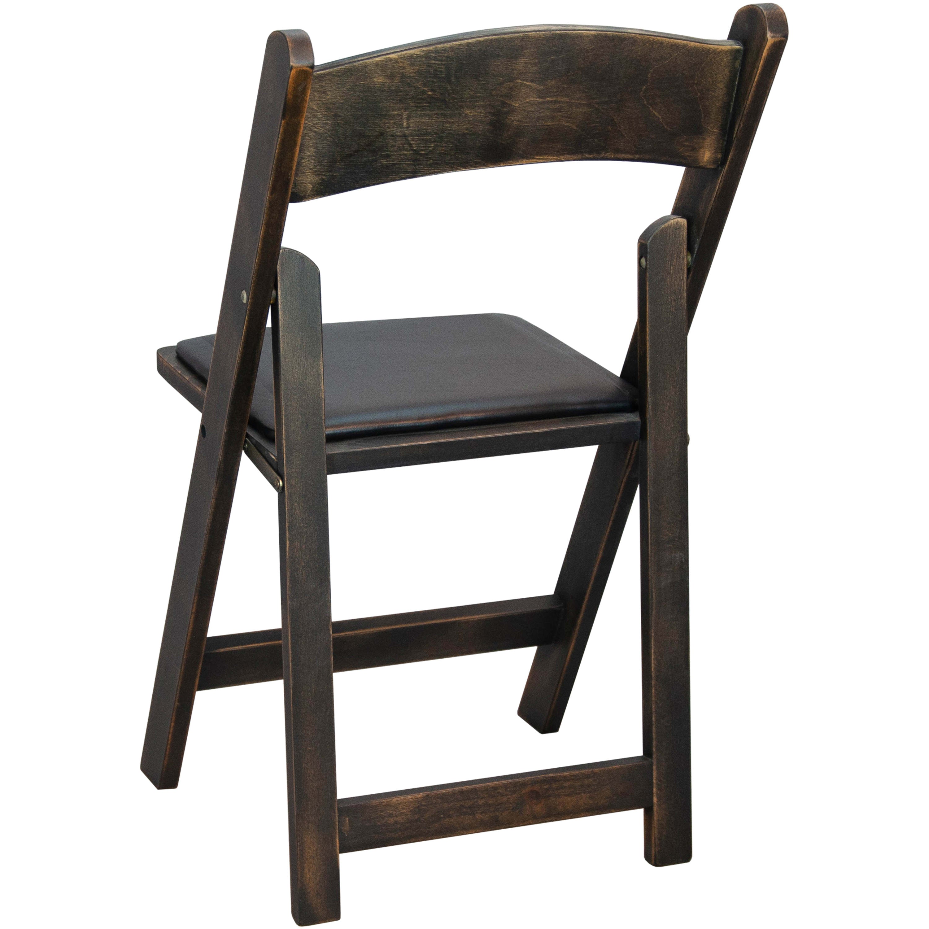 Black wooden cheap folding chairs