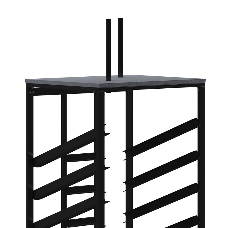 Cocktail Table Dolly with Sloped Shelves for 30inch Round Tables