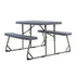 Easy-Fold Folding Plastic Kids Outdoor Picnic Table and Benches - Commercial Grade - Recommended for up to Age 5
