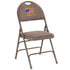 Embroidered HERCULES Series Extra Large Ultra-Premium Triple Braced Metal Folding Chair with Easy-Carry Handle
