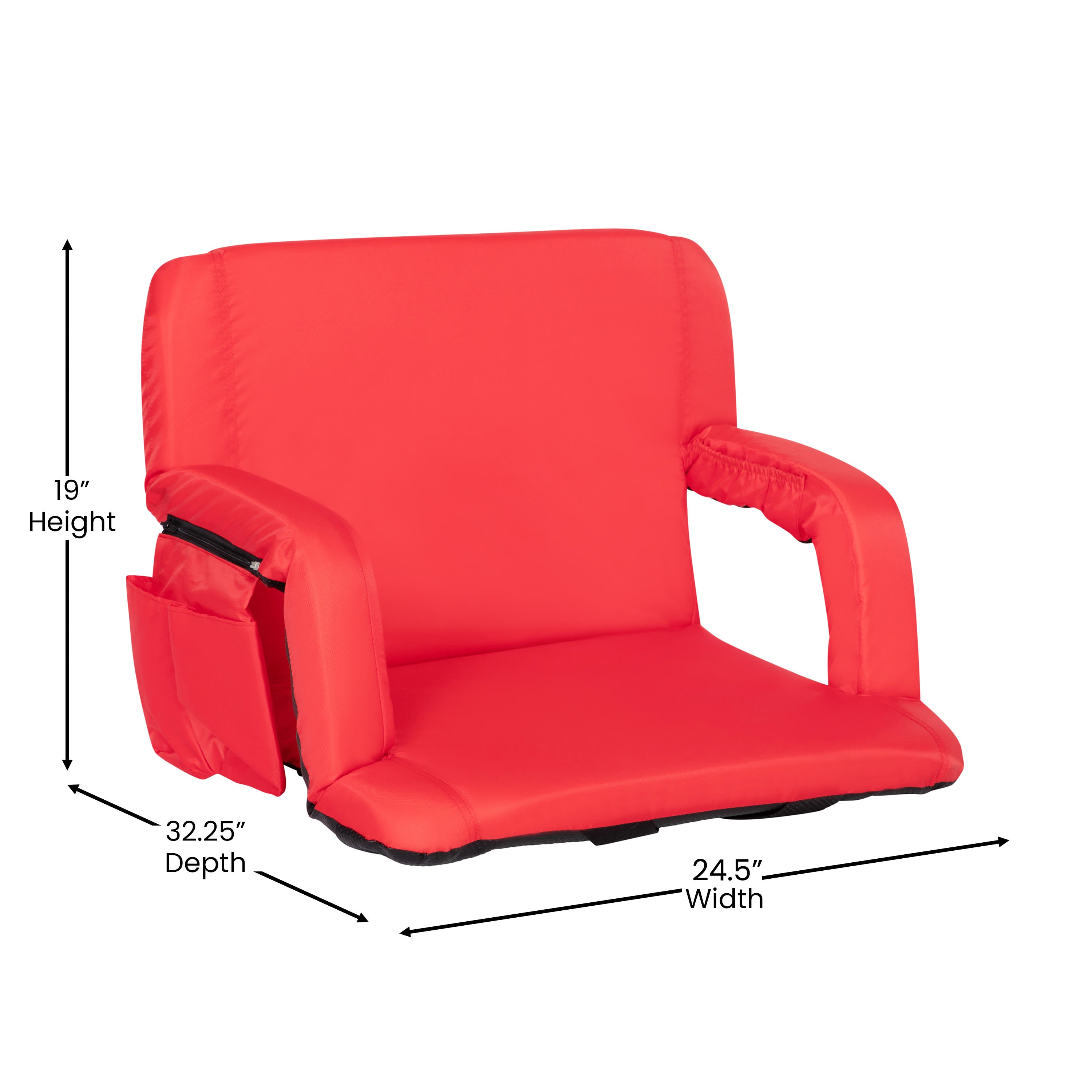 Extra wide stadium seats with arms cheap