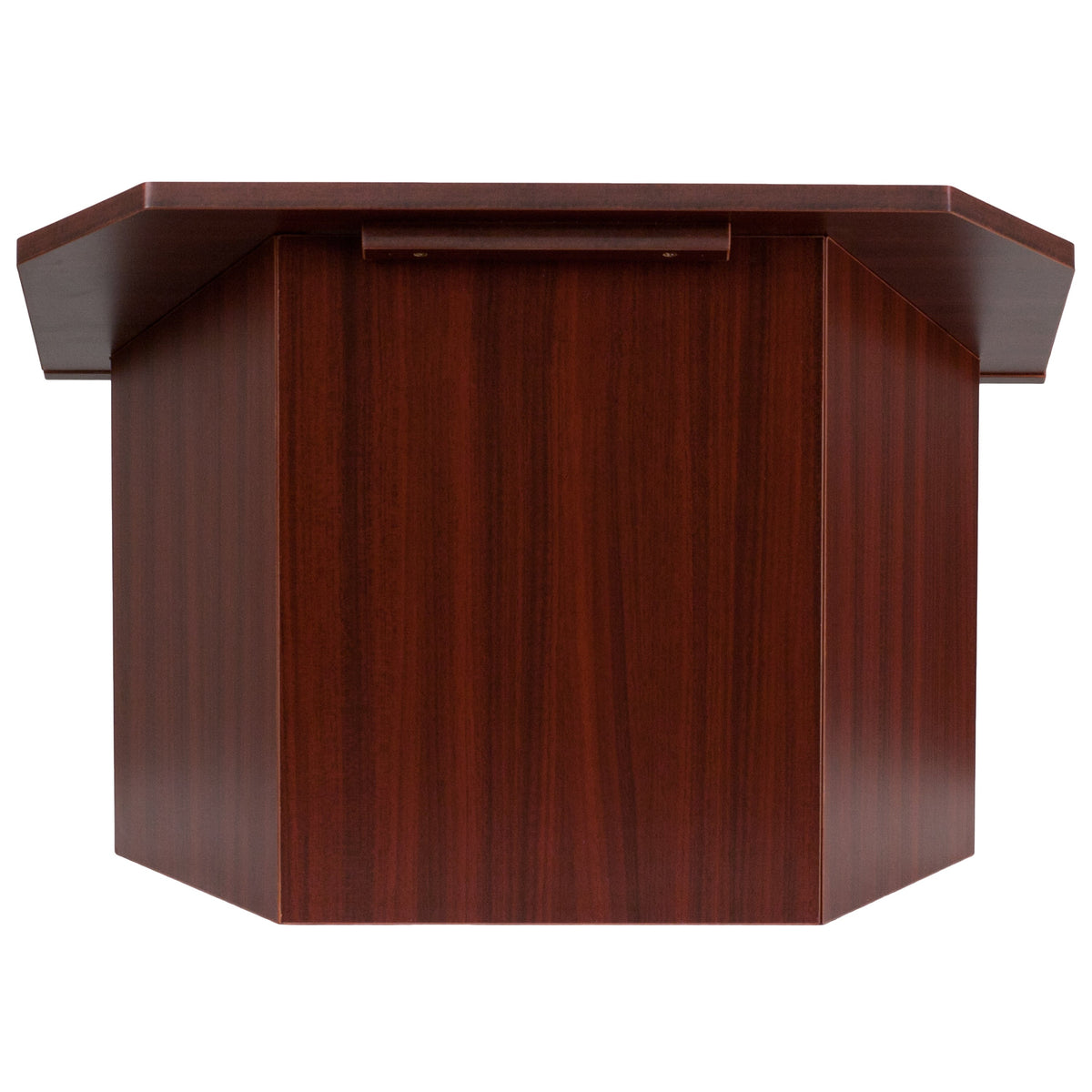 Foldable Tabletop Lectern in Mahogany - Slanted Top with Ledge