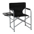 Folding Director's Camping Chair with Side Table and Cup Holder - Portable Indoor/Outdoor Steel Framed Sports Chair