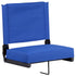 Grandstand Comfort Seats by Flash - 500 lb. Rated Lightweight Stadium Chair with Handle & Ultra-Padded Seat