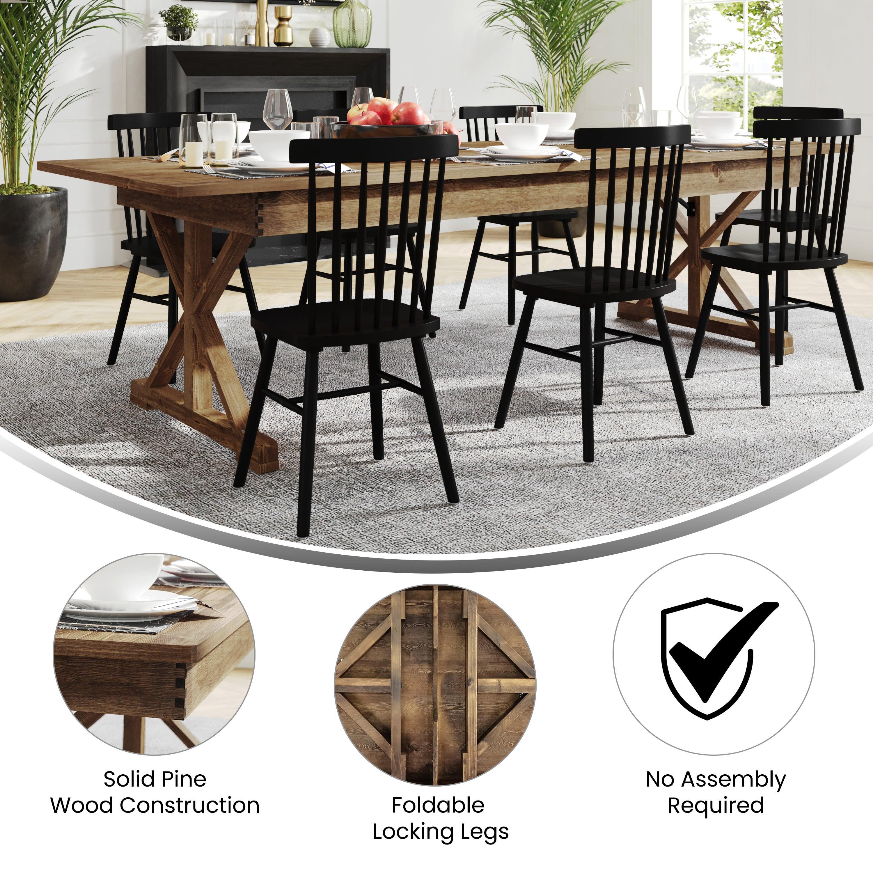 Pine wood dining table sale
