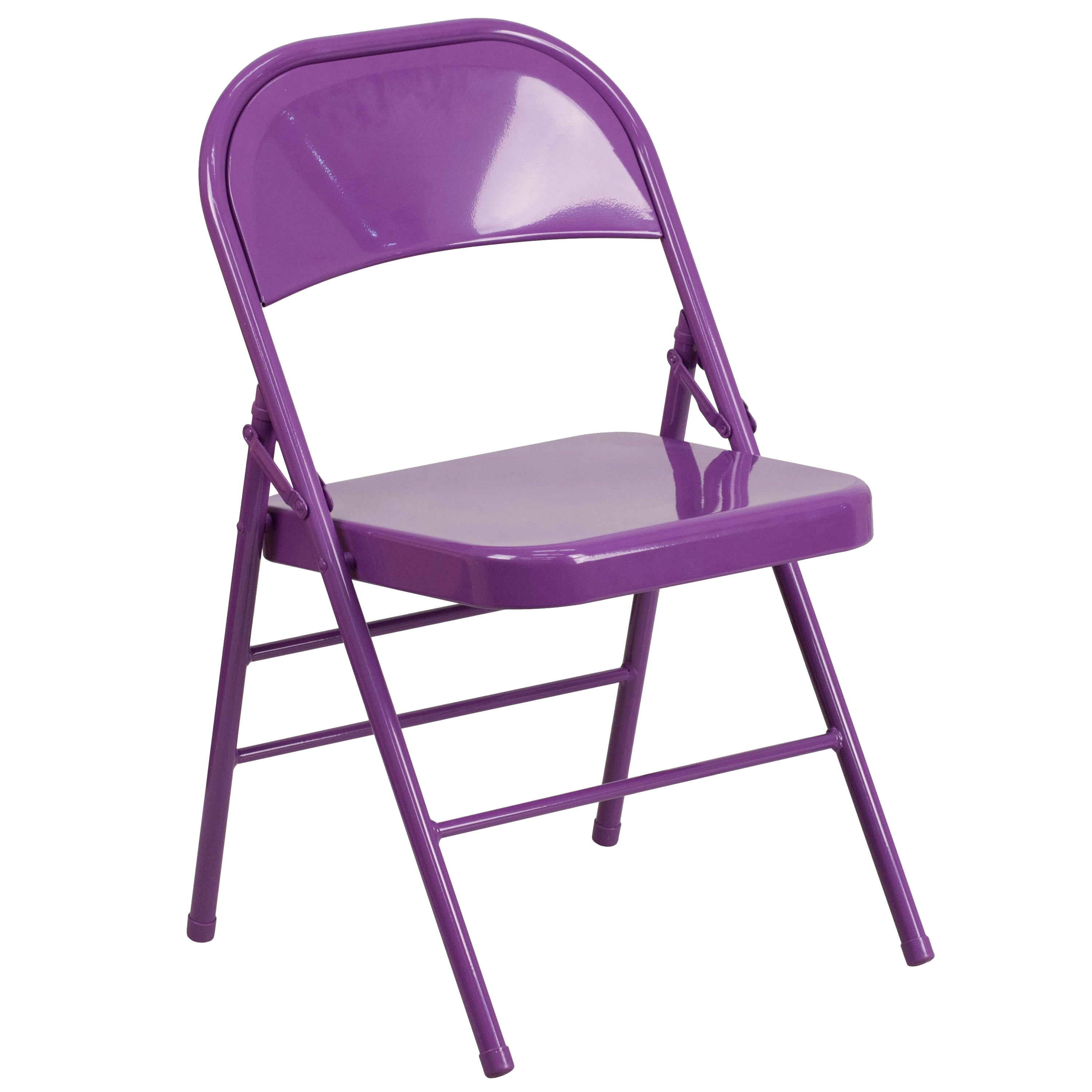 Colored metal top folding chairs