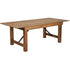 HERCULES Series 7' x 40" Rectangular Solid Pine Folding Farm Table
