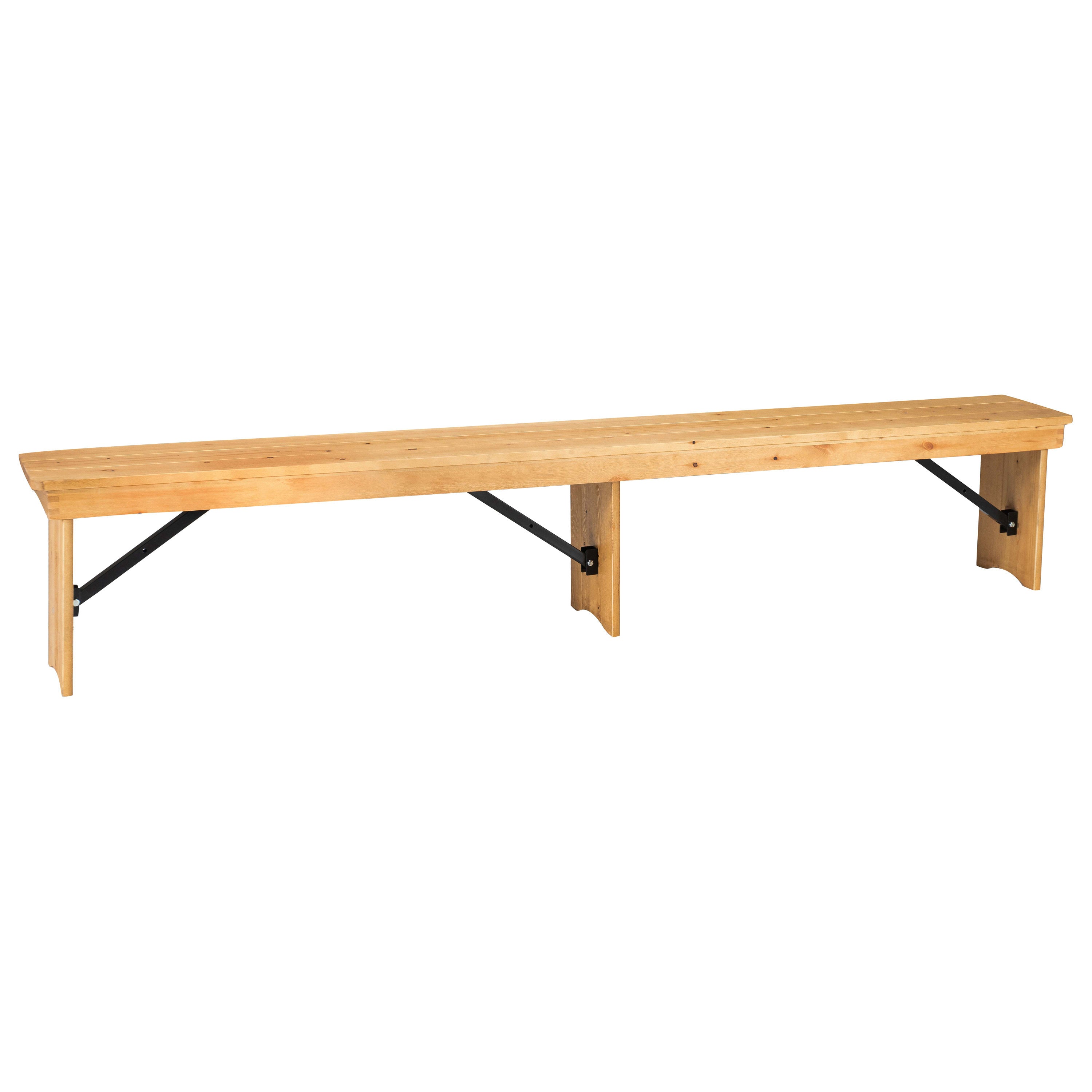 8 x12 Folding Farm Bench XA B 96X12 L Folding Chairs 4 Less