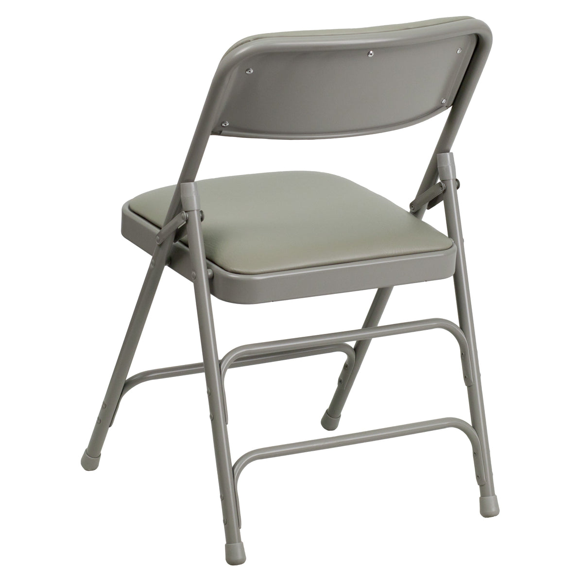 XL Series 2-Inch Vinyl Padded Folding Chair, 2 Taller Back, Quad Hinging,  Triple Cross Braces 