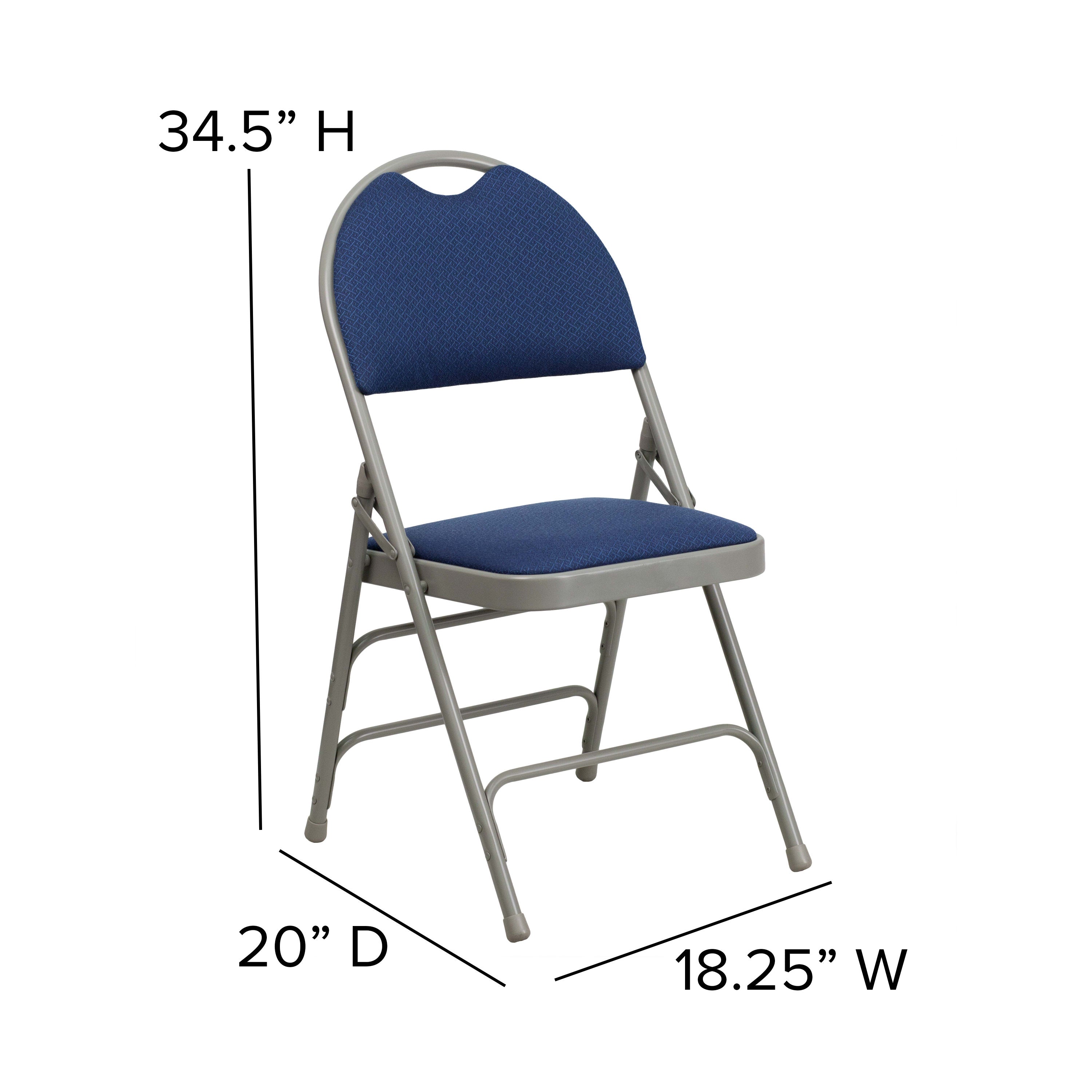 Metal folding chair weight limit best sale