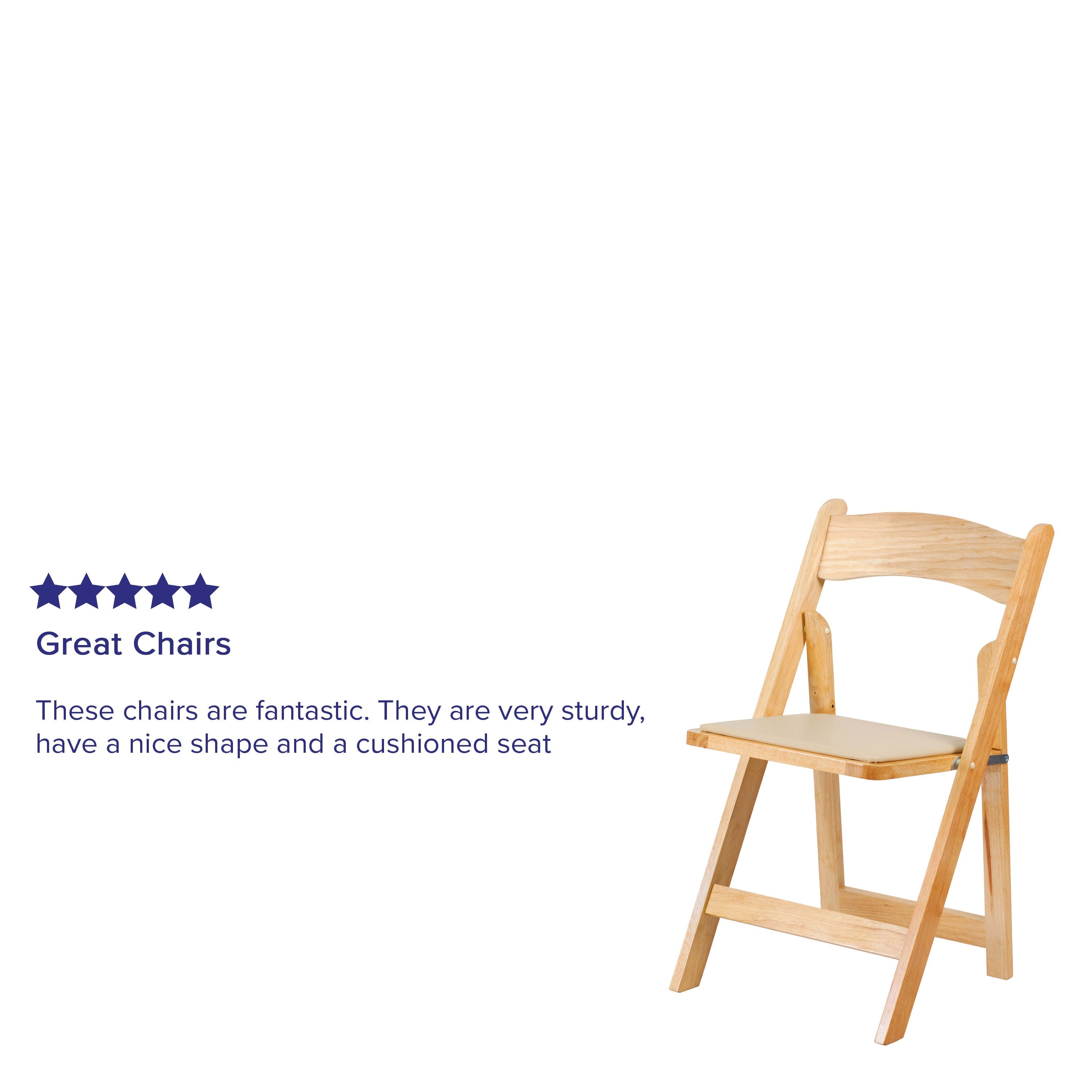 Sturdy wooden deals folding chairs
