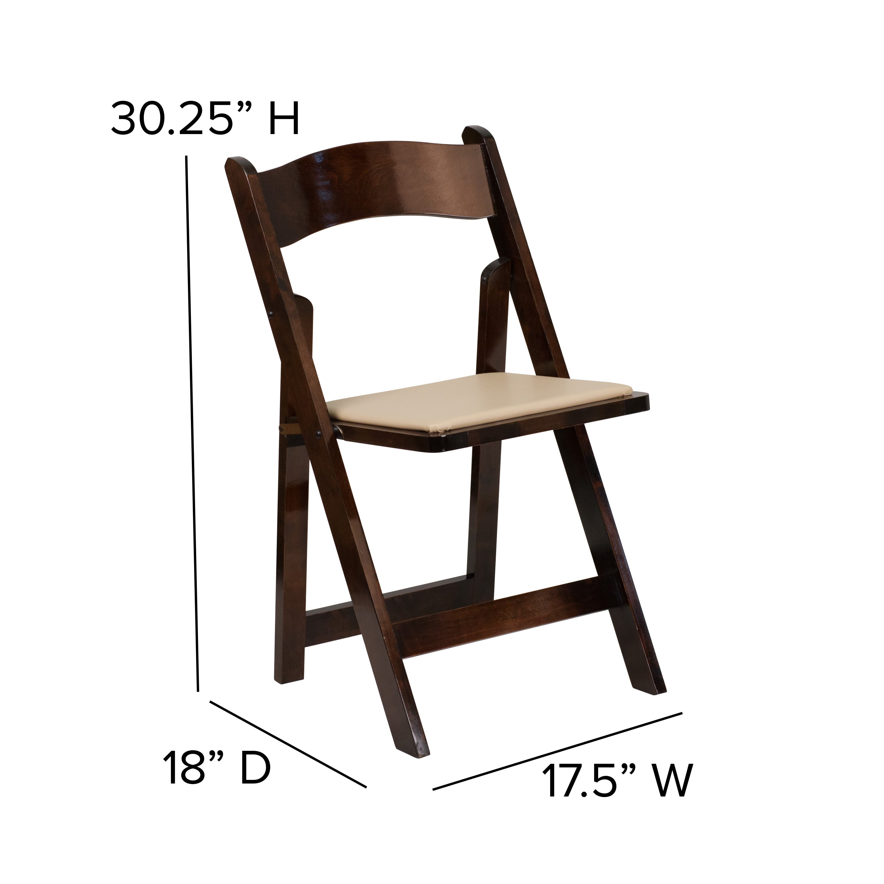 Wood Folding Chair XF-WOOD- – Folding Chairs 4 Less