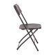 Black |#| Spacious & Contoured Commercial Wide & Tall Black Plastic Folding Chairs-4 Pack