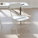 White |#| Spacious & Contoured Commercial Wide & Tall White Plastic Folding Chairs-4 Pack