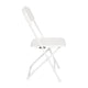 White |#| Spacious & Contoured Commercial Wide & Tall White Plastic Folding Chairs-4 Pack