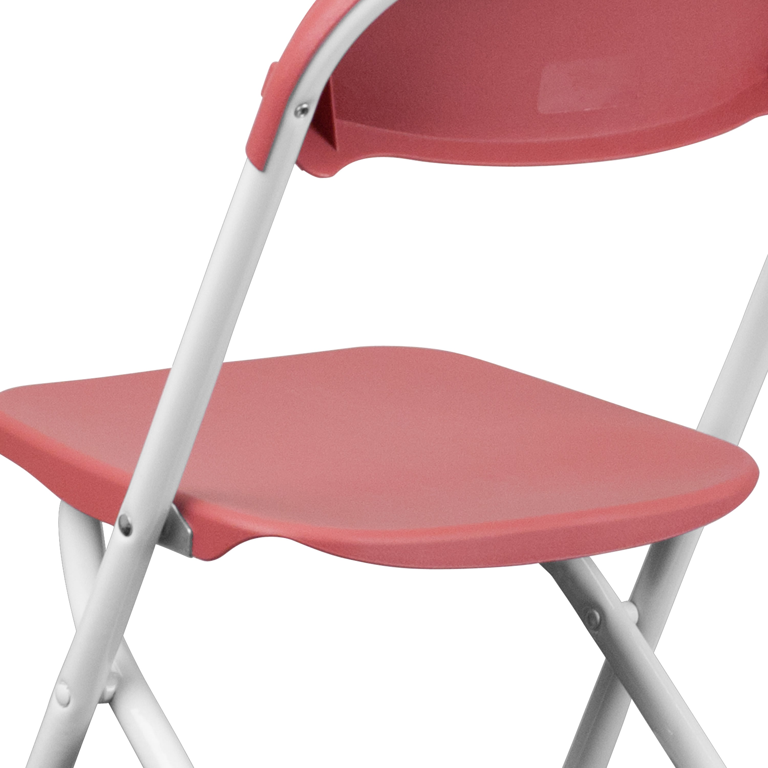Red plastic folding chairs deals