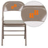 Personalized HERCULES Series Triple Braced & Double Hinged Metal Folding Chair