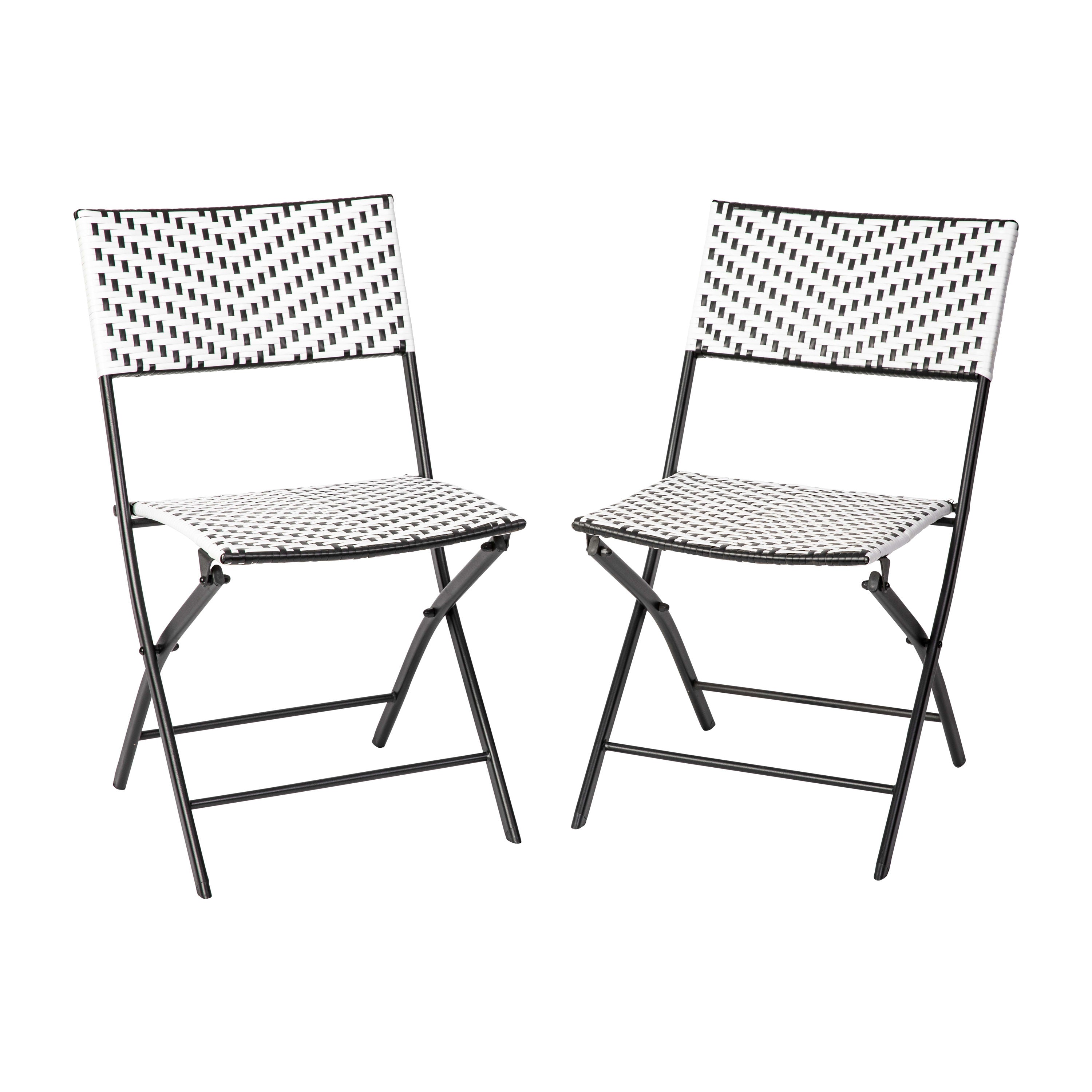 2PK Folding Bistro Chairs FV FWA086 2 Folding Chairs 4 Less