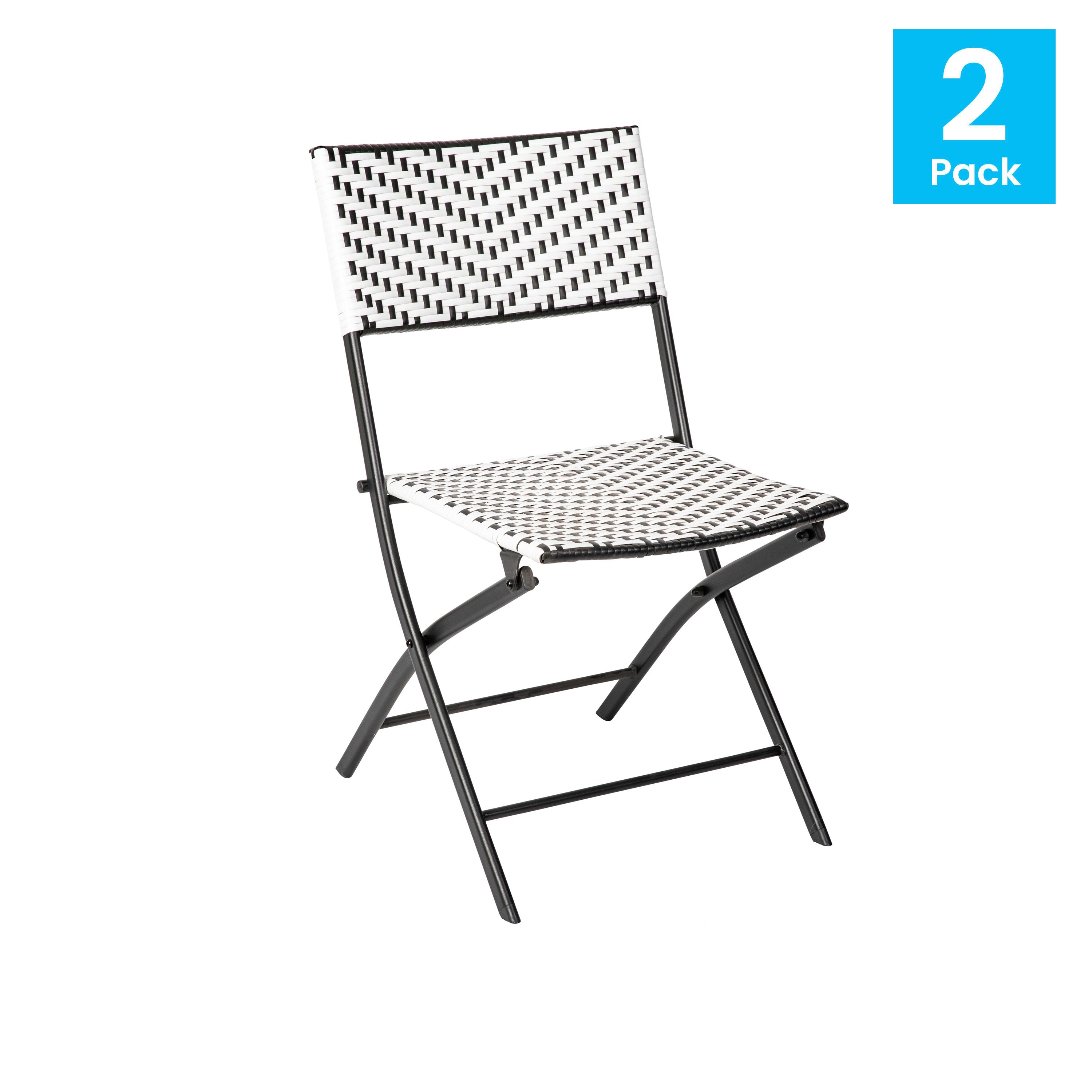 Two shop folding chairs