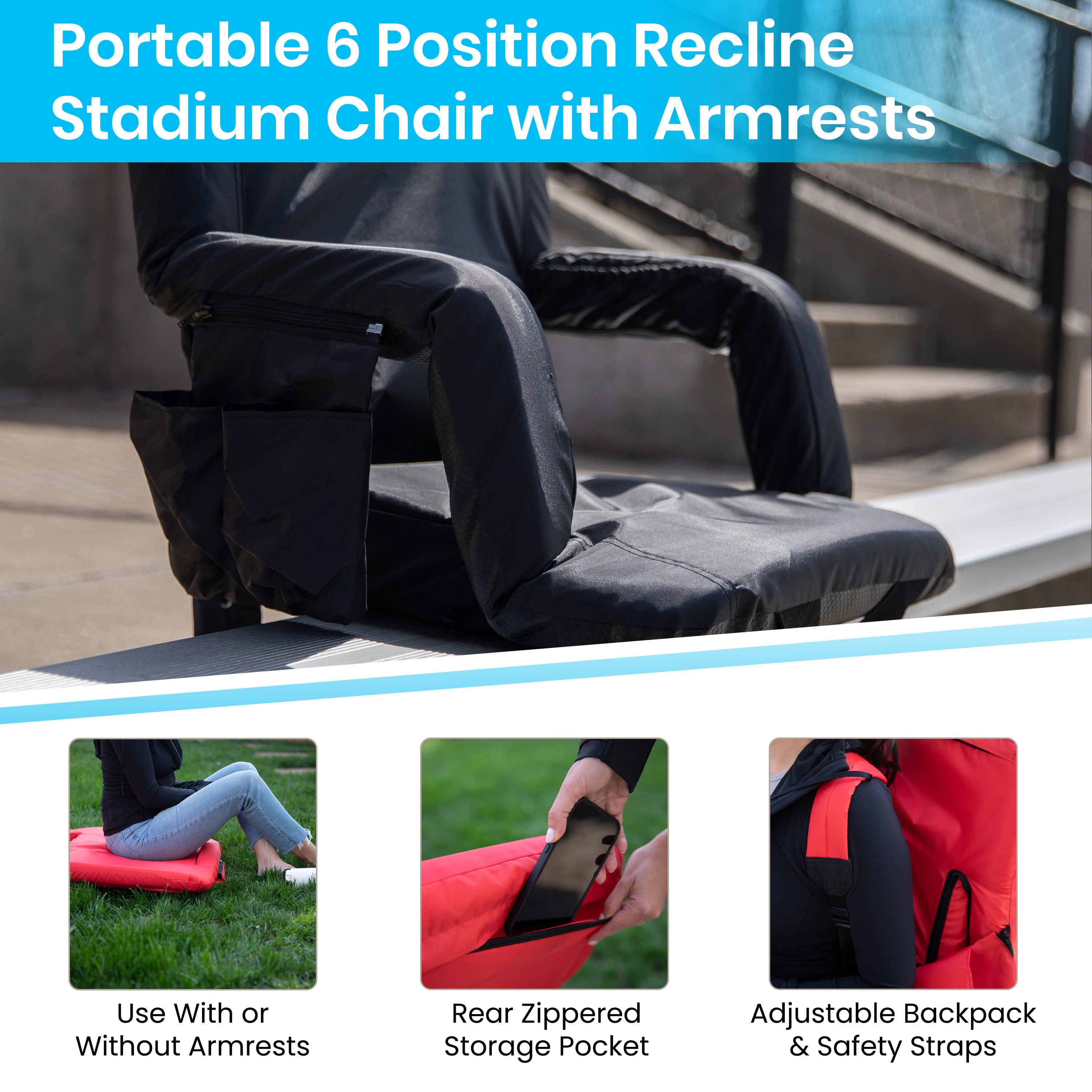 Reclining Stadium Chairs FV FA090 2 Folding Chairs 4 Less