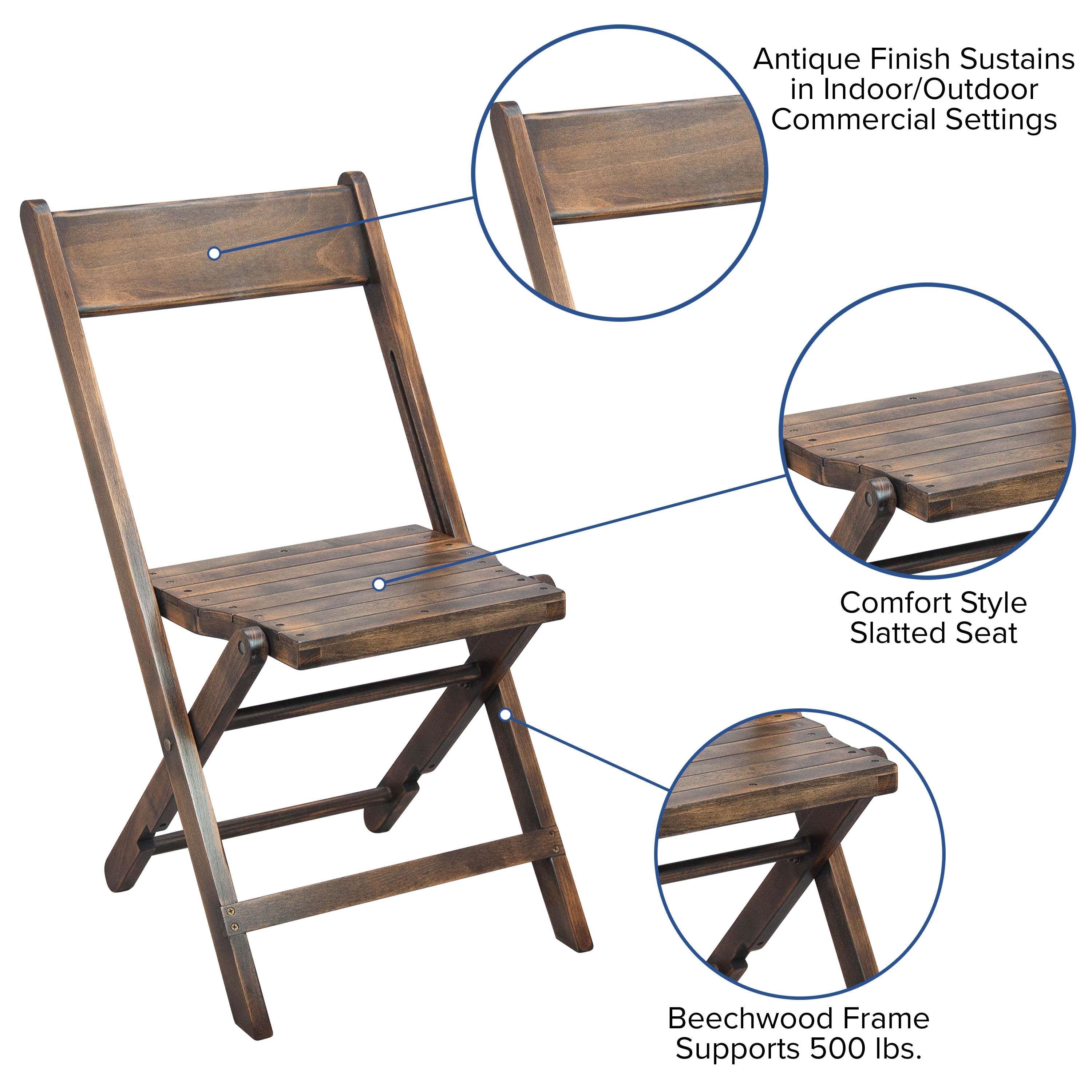 Wooden slatted folding chairs 2025