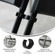 Black |#| Black Wide Plastic Ganging Clips - Set of 2 - Designed For .75" Diameter Frames