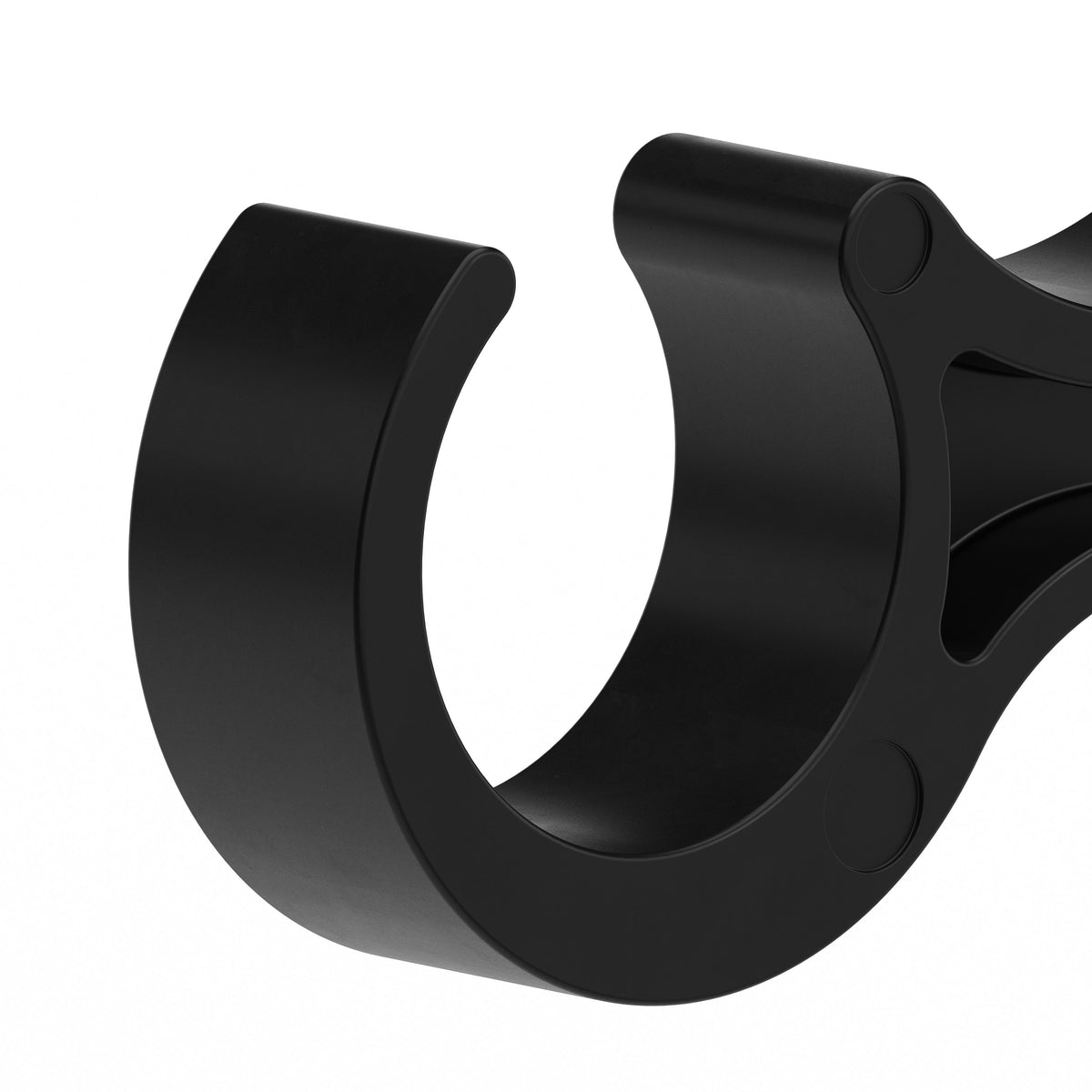 Black |#| Black Wide Plastic Ganging Clips - Set of 2 - Designed For .75" Diameter Frames
