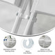 White |#| White Wide Plastic Ganging Clips - Set of 2 - Designed For .75" Diameter Frames